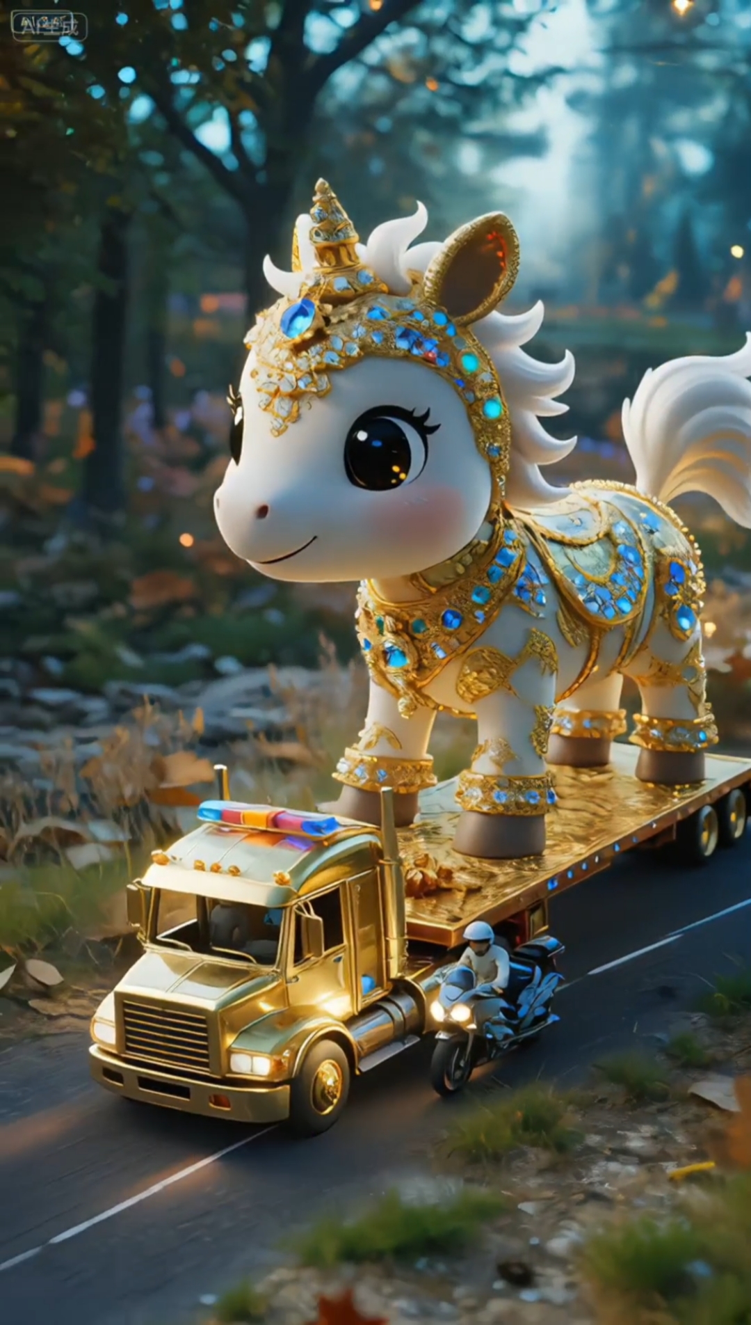 #十二生肖属马的可爱萌萌财富炫富版头像