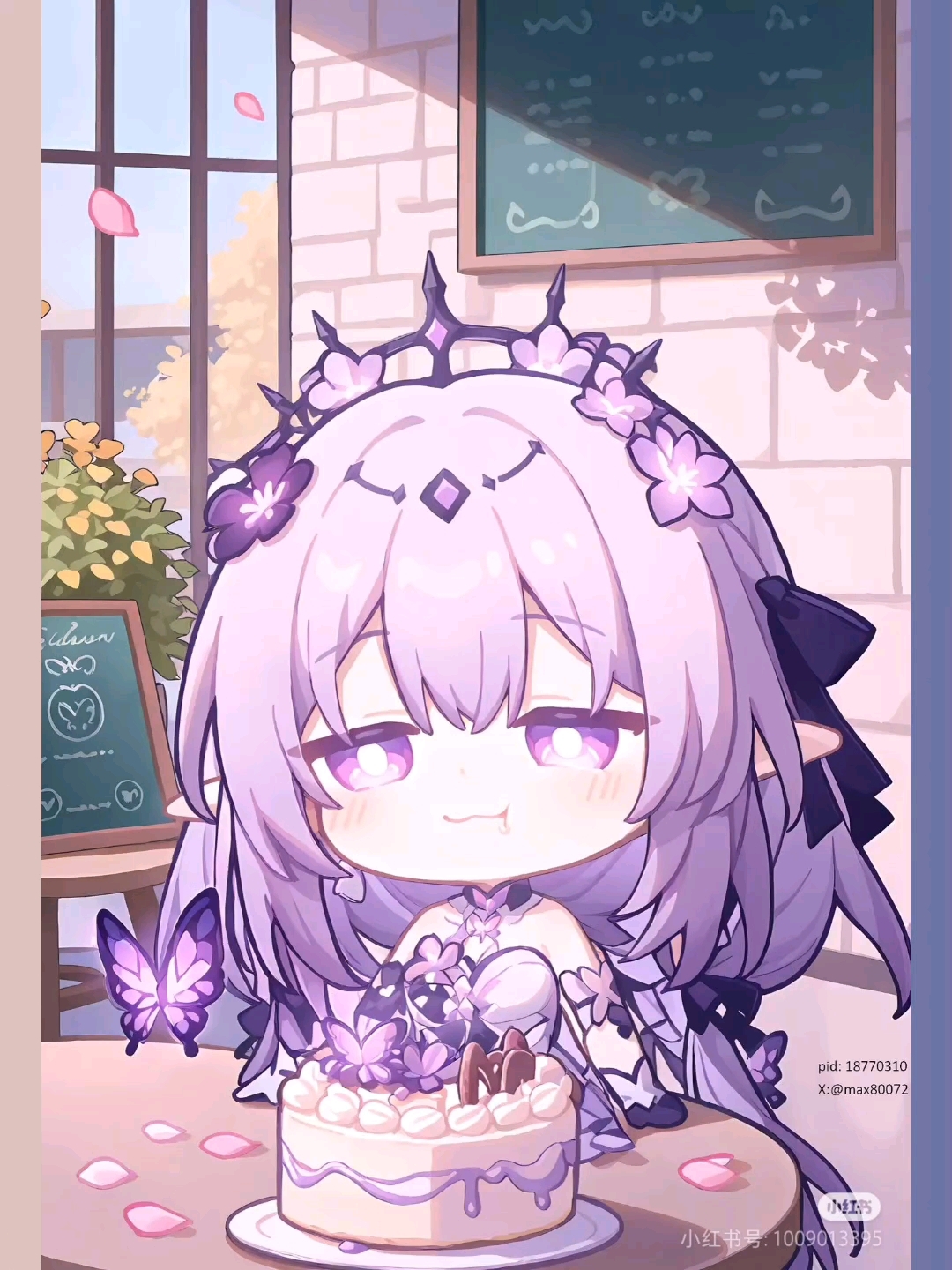 《星铁》遐蝶宝宝的可爱表情包,可爱壁纸爱捏~~~