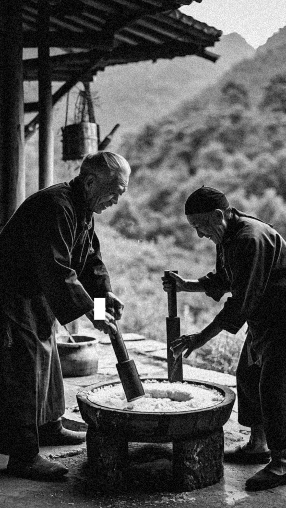 湖南湘西的过年传统活动打糍粑