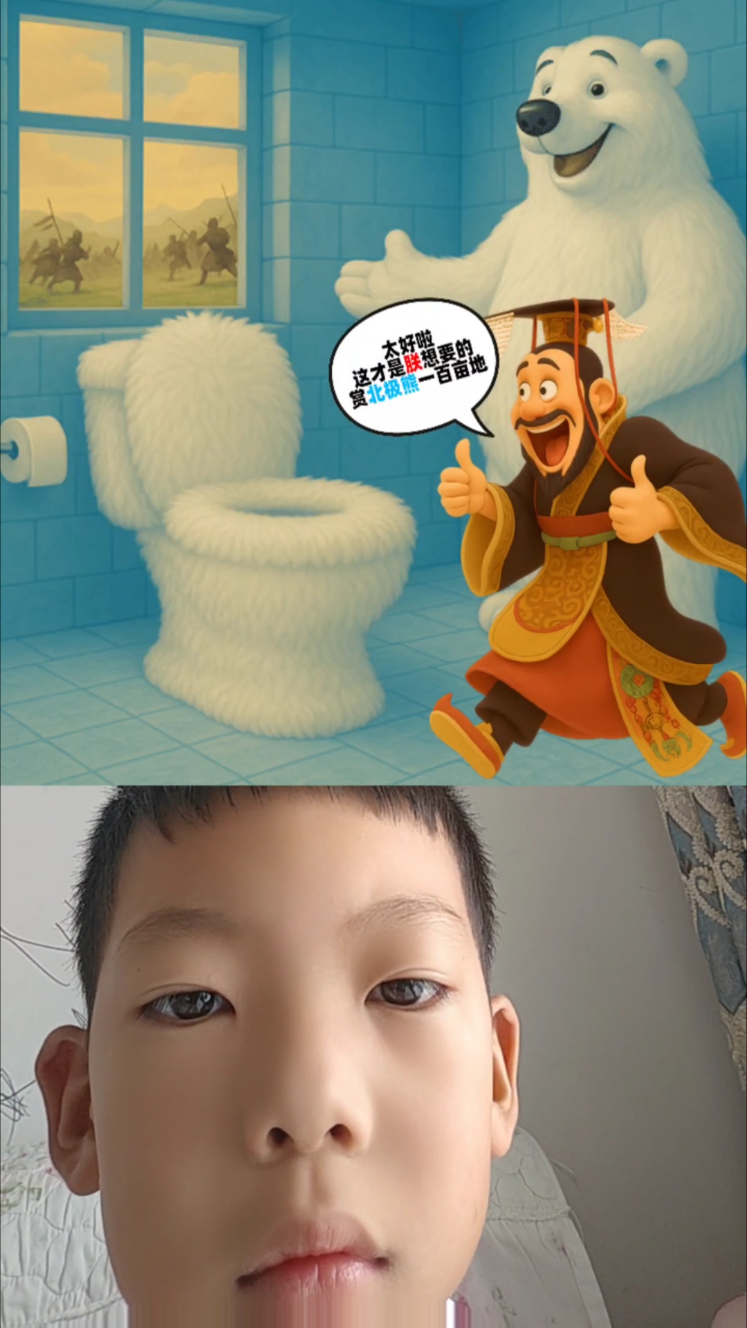 帮助秦始皇骑上北极熊。