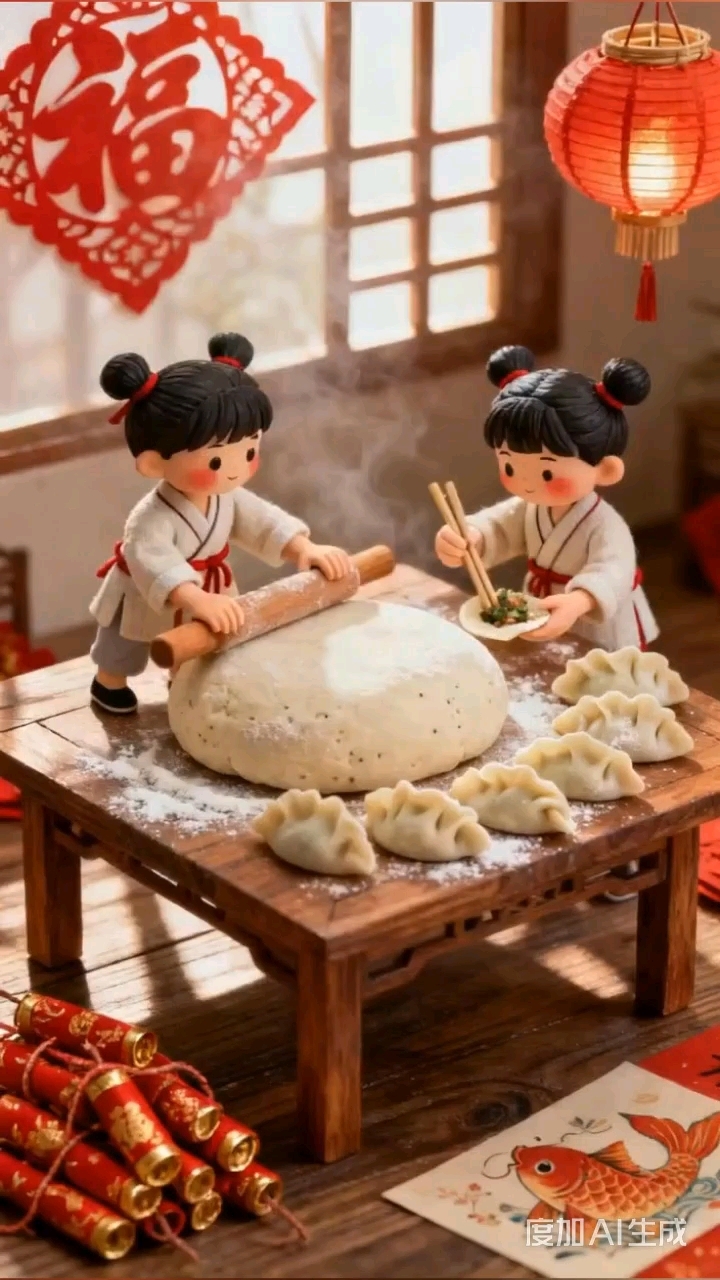 包饺子过新年