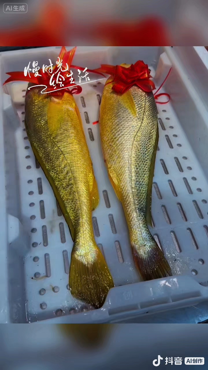 2斤多一条野生黄鱼,琵琶虾