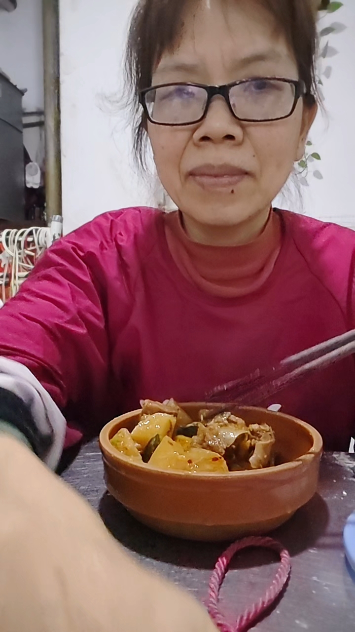 晚餐:羊肉炖萝卜,南瓜
