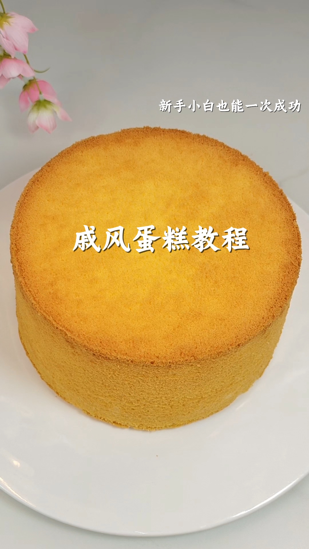 自用十年的戚风蛋糕配方和做法分享给大家,蓬松宣软入口即化