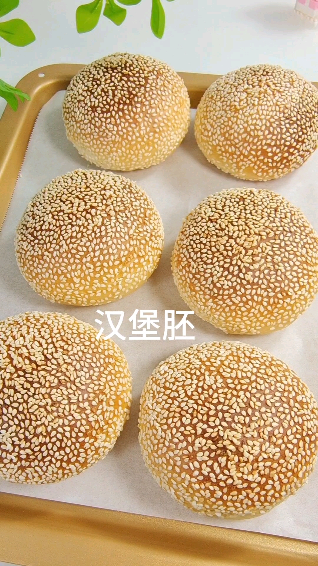 汉堡胚详细教程来了,无需模具,松软香甜,太好吃啦#汉堡胚面包