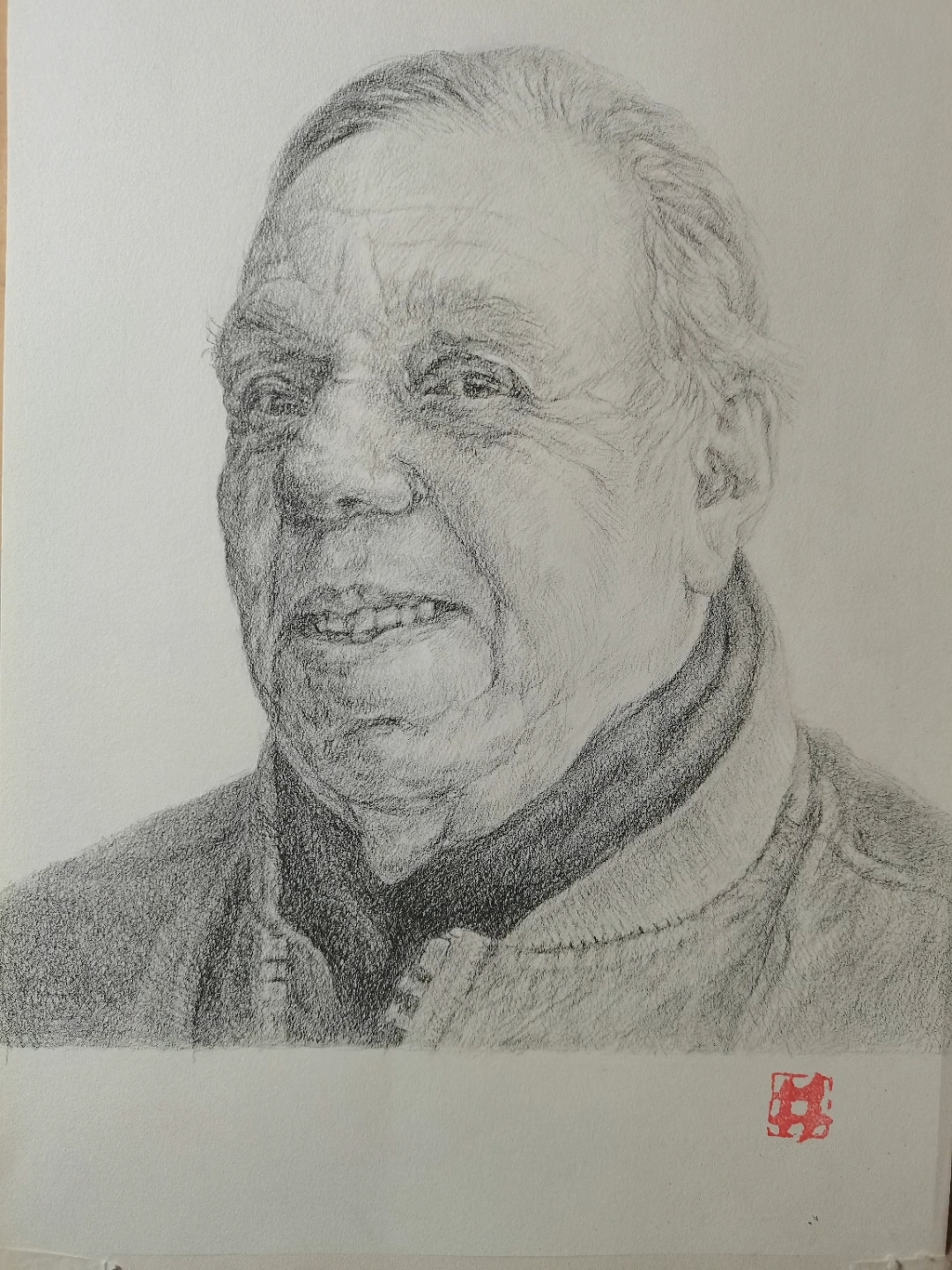 外国大叔素描头像