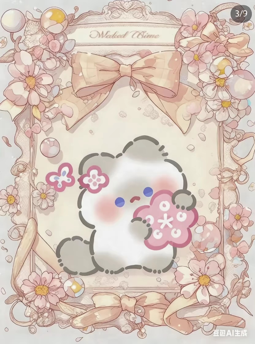 #粉色樱花小熊# #可爱壁纸推荐# #甜系头像分享#