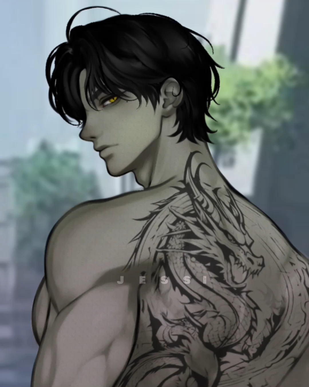 你害怕我的满背纹身吗