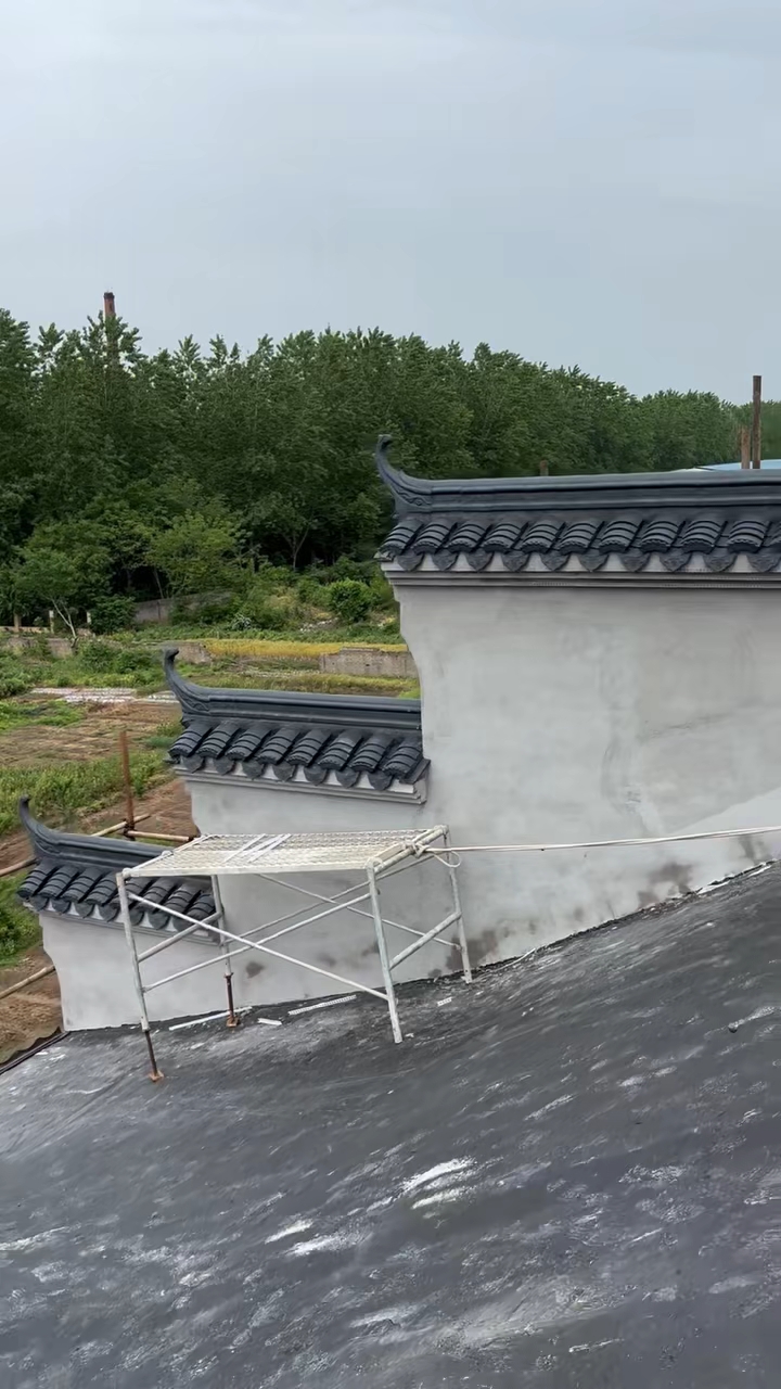 徽派屋顶 徽派铺法