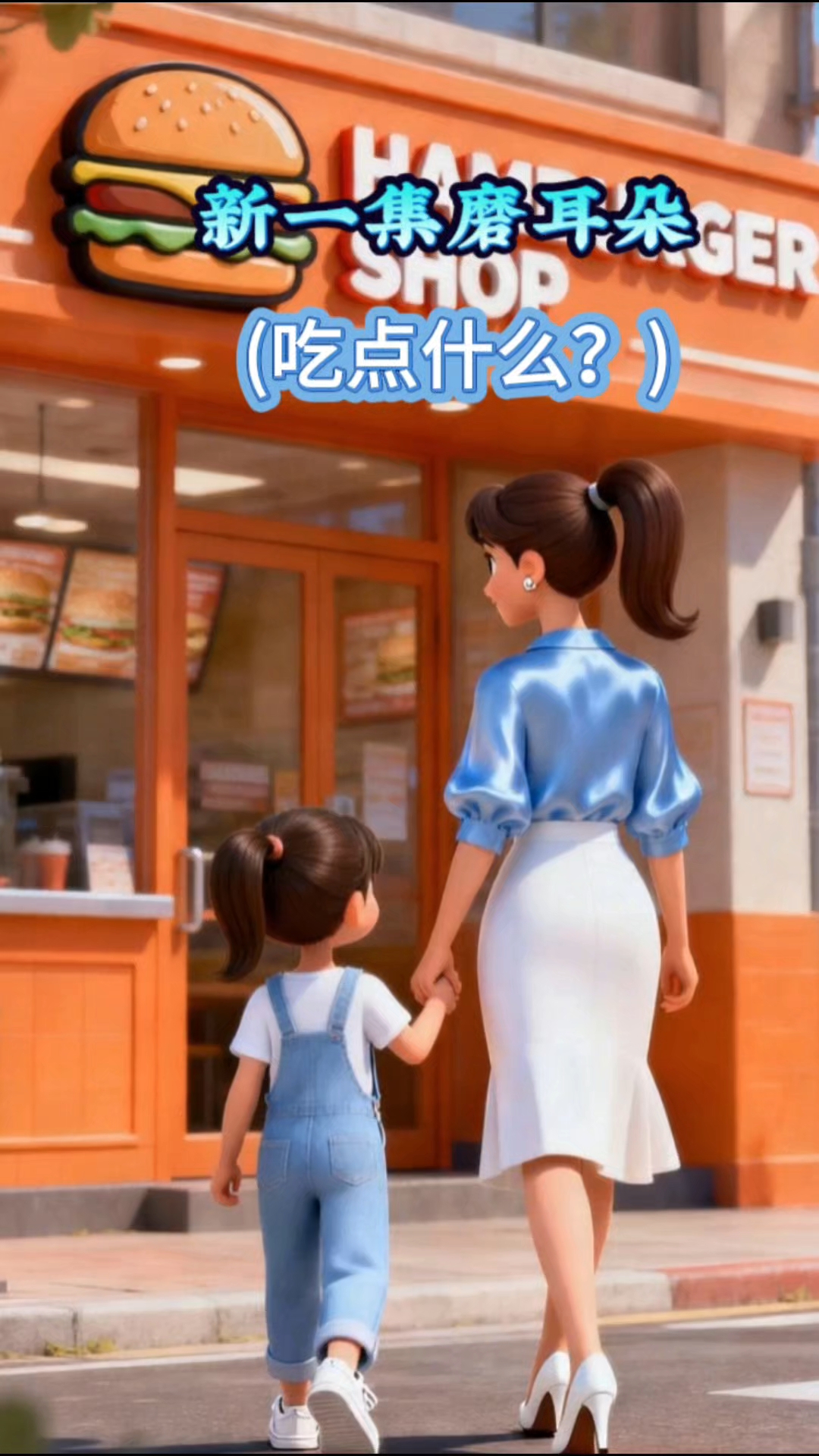 吃汉堡薯条,用英语怎么说?#启蒙英语#英语启蒙动画 #英语