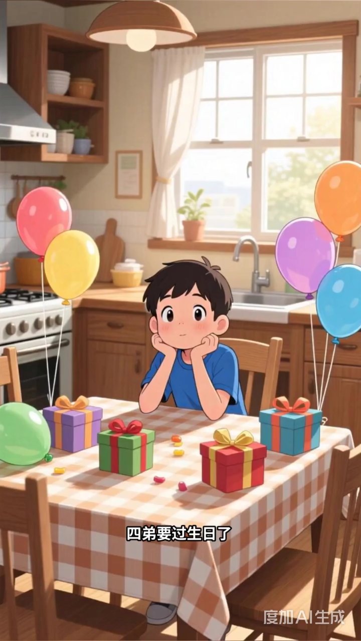 四层蛋糕藏亲情密码，四弟生日秒变感动现场