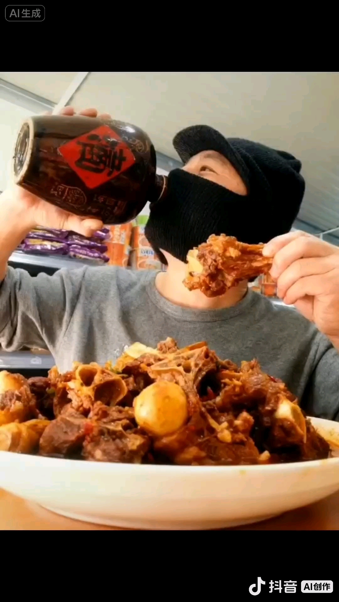 #大块吃肉大碗喝酒