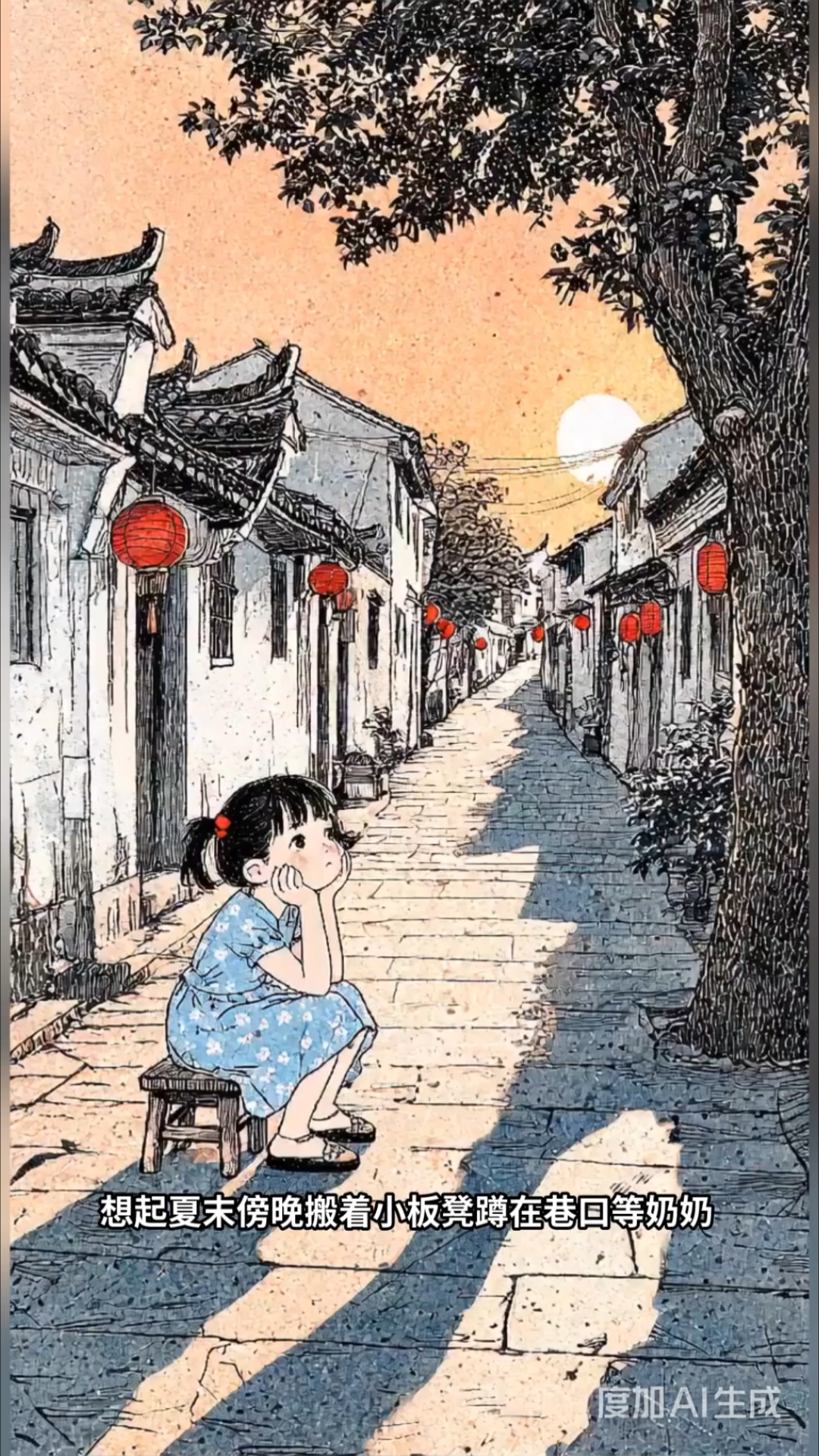 夏夜巷口绿豆糕香，童年回忆随蝉鸣远去#夏日树荫下#