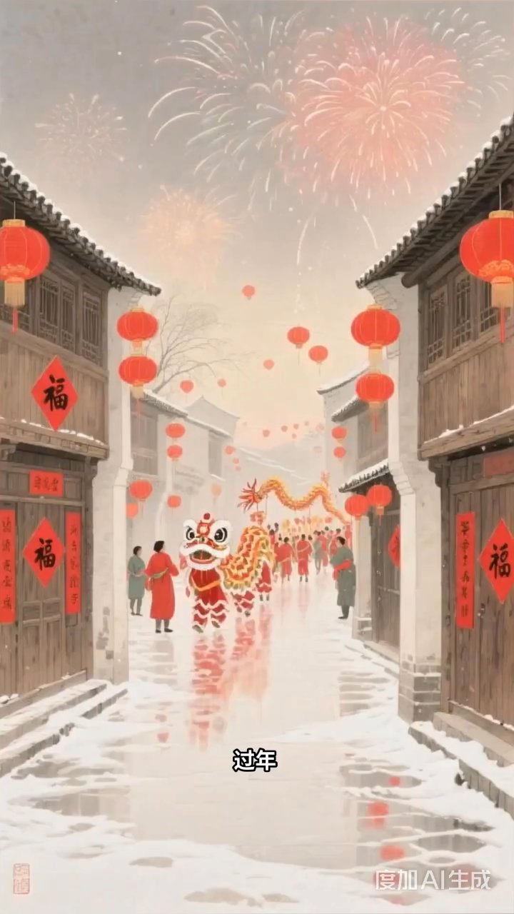 春联饺子红包齐贺岁,万家灯火共迎团圆年