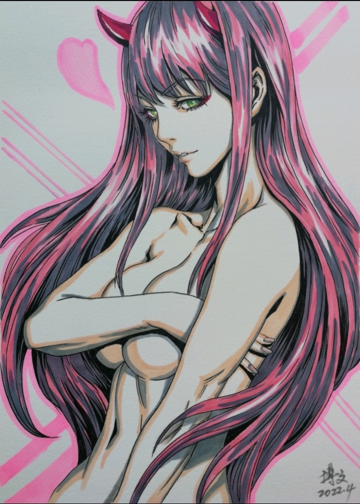 博文美术绘画:马克笔手绘动漫人物系列画作
