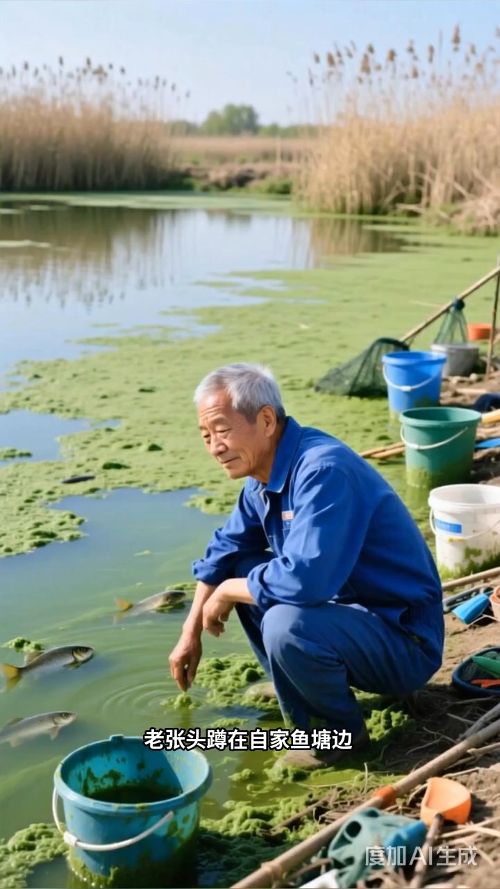 老张头妙招治蓝藻:枯草芽孢杆菌+白鲢鱼苗双管齐下