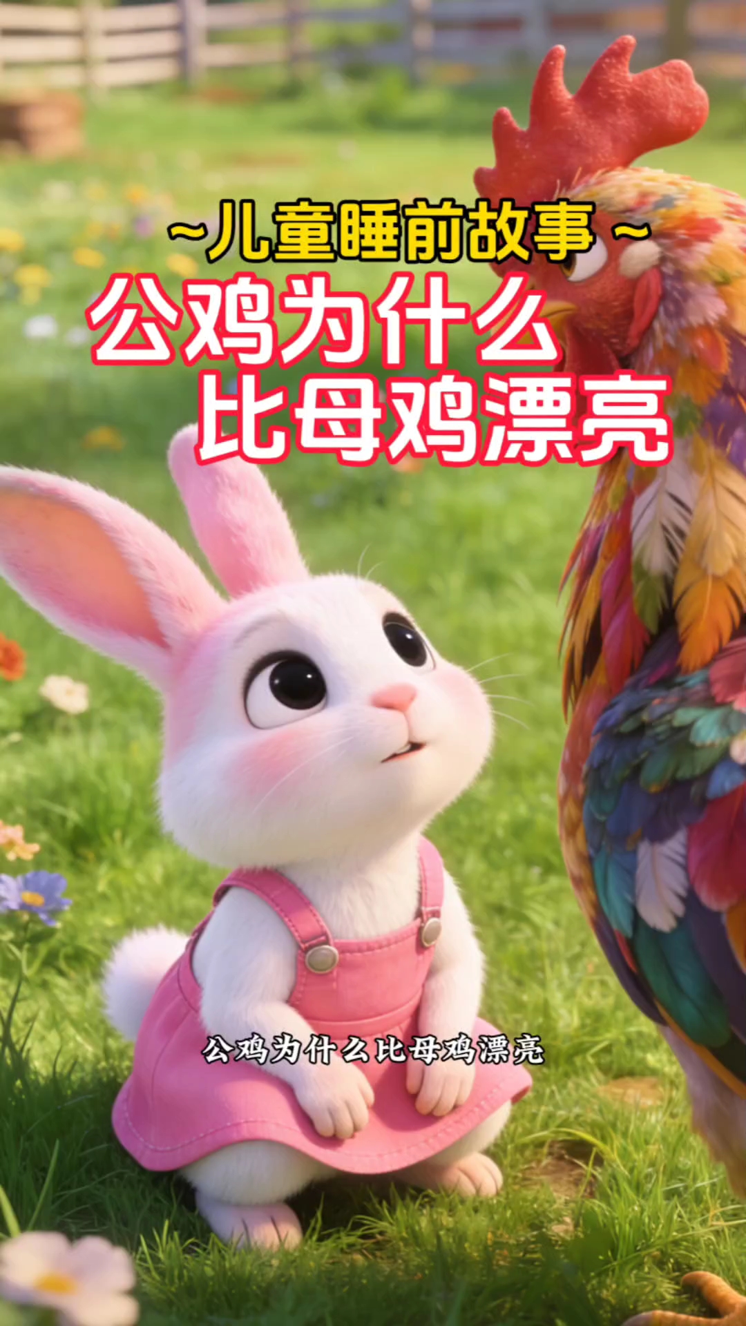 公鸡为什么比母鸡漂亮