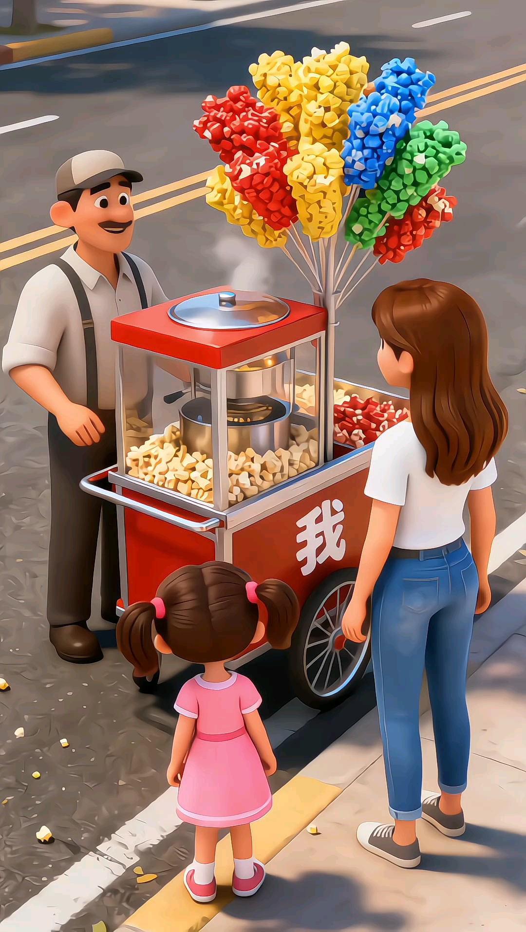 小孩子爱看的动漫妈妈不给我买爆米花我自己做爆米花