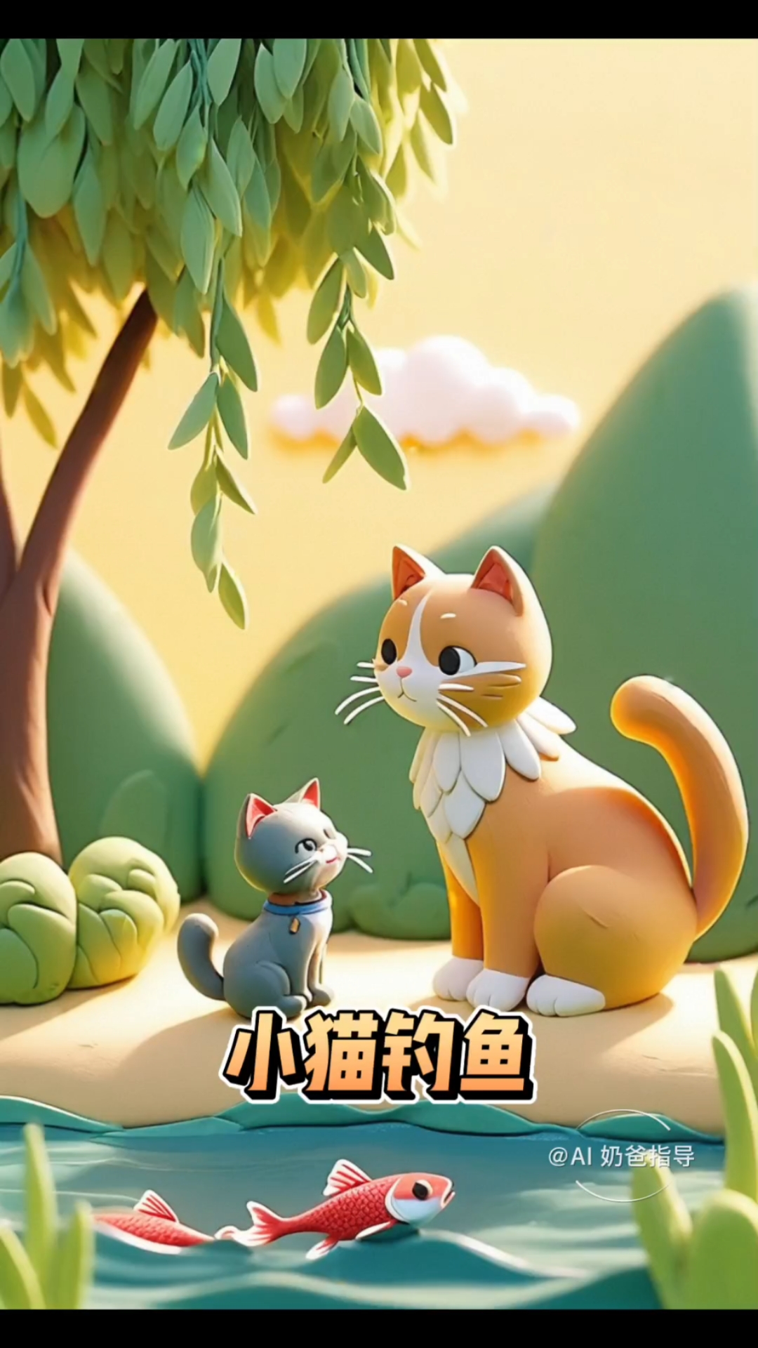小猫钓鱼的故事