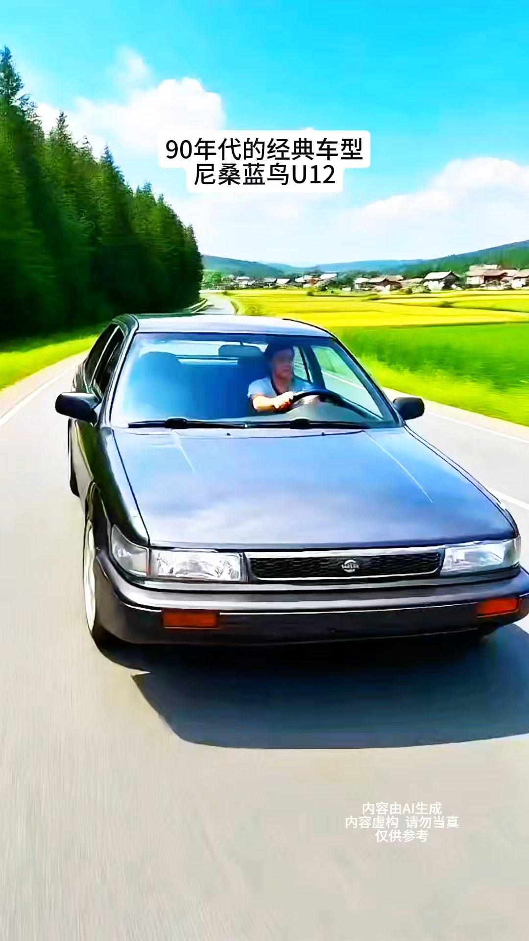 驰骋在路上的90年代经典车型——尼桑蓝鸟U12