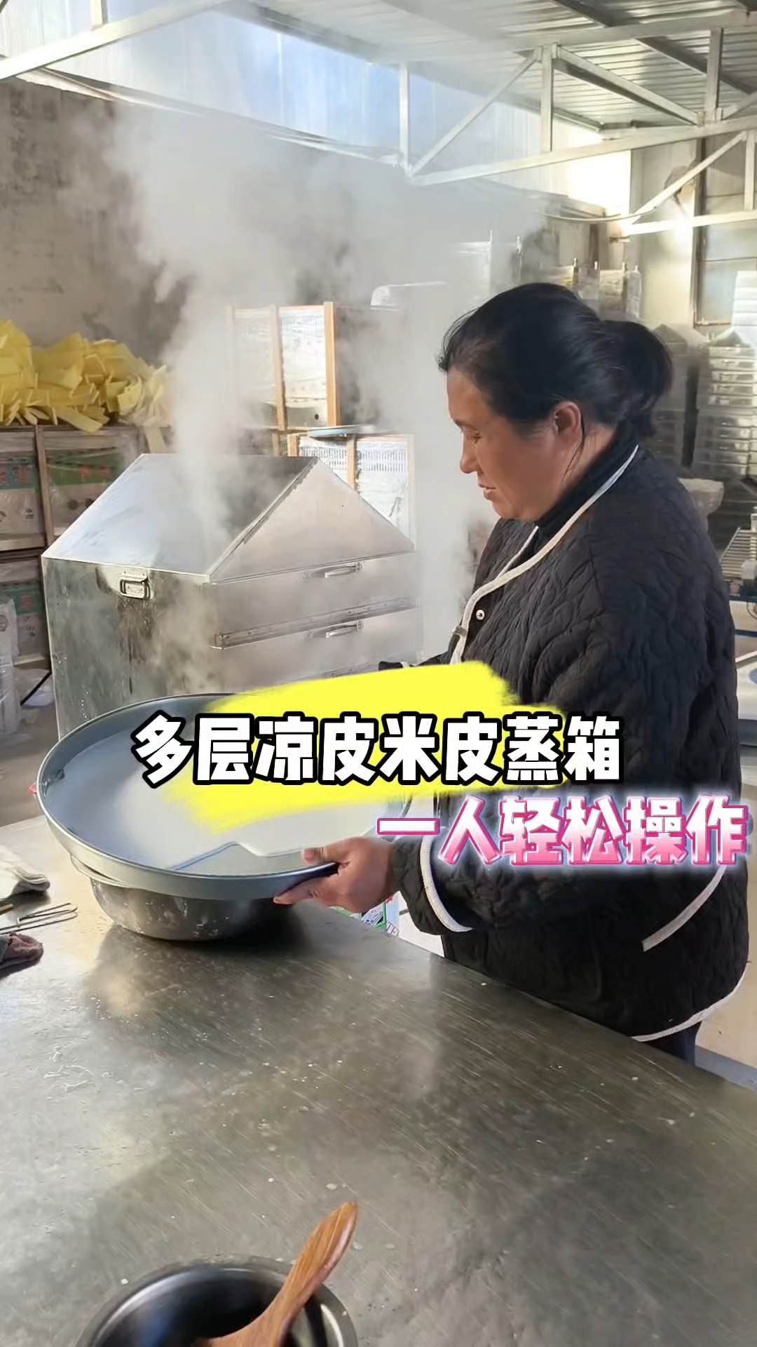 多层凉皮米皮蒸箱，一人操作，教技术送配方。