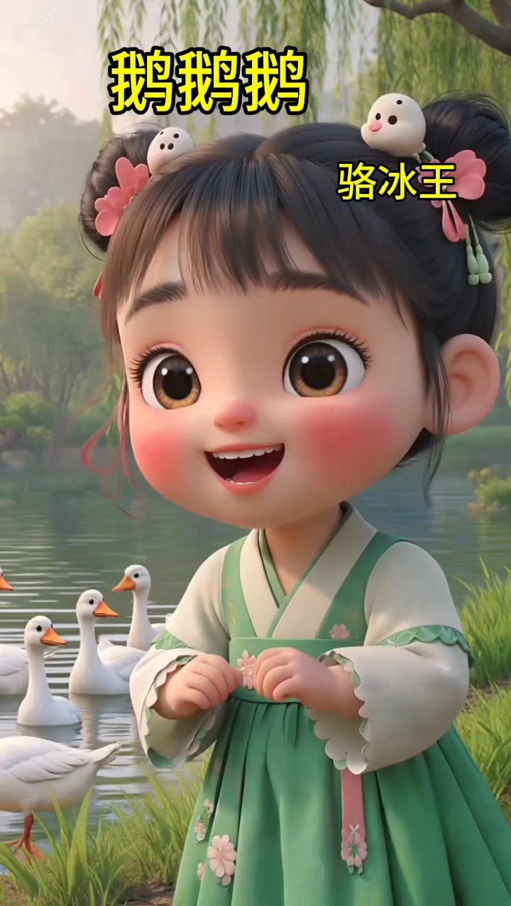 鹅鹅鹅曲:古诗中的田园画卷