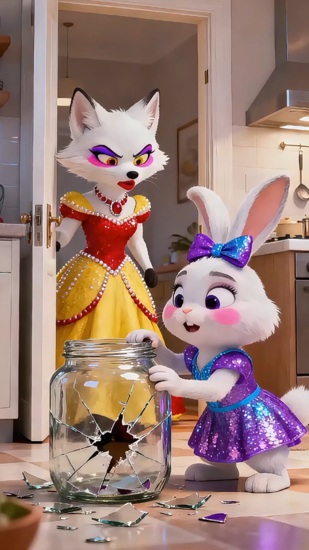 狐狸姐姐照顾小白兔日常之分享