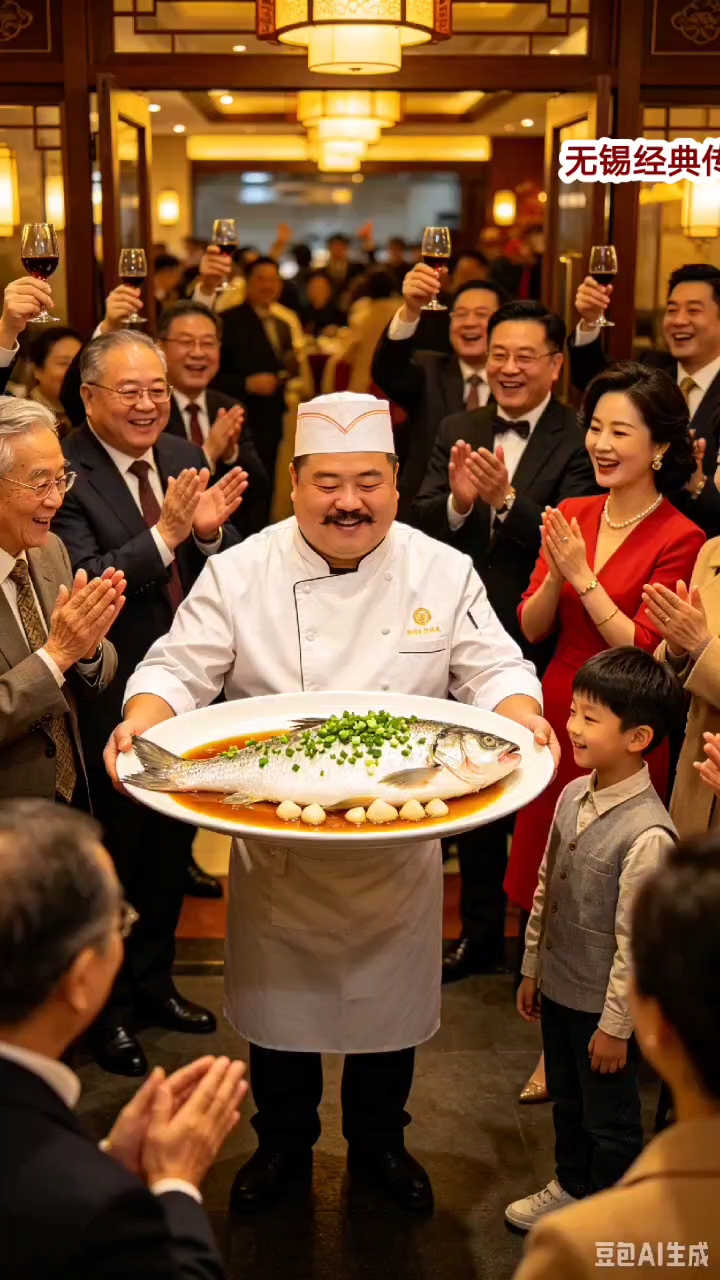 太湖三白之冠清蒸大白鱼，无锡经典美食