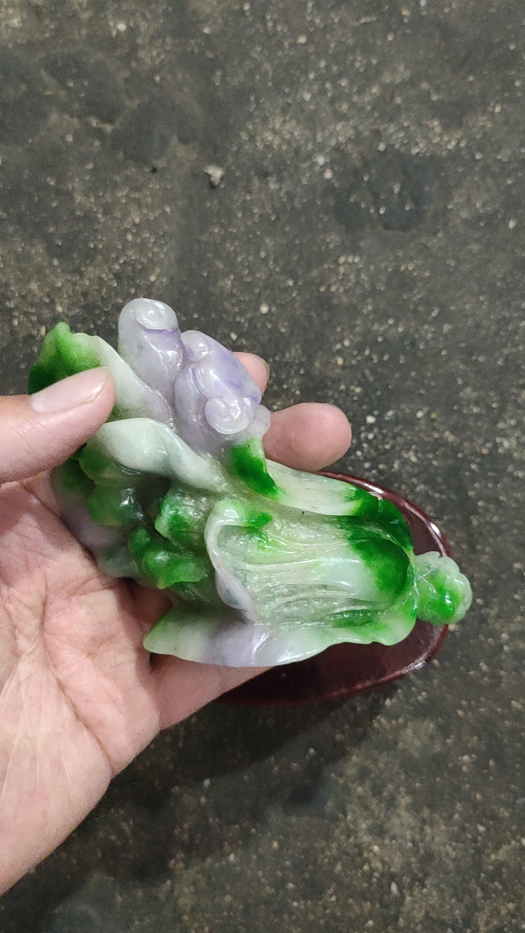 老翡翠的白菜摆件