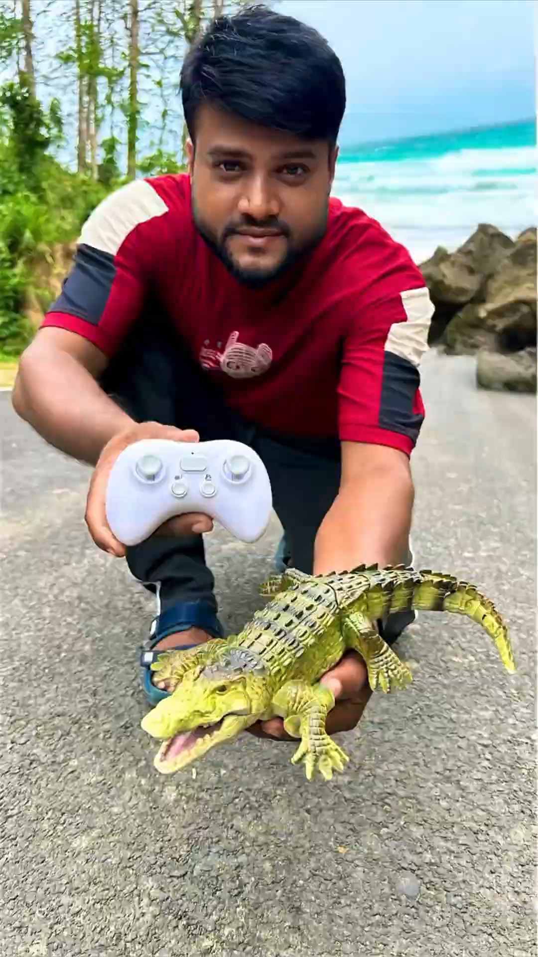 儿童遥控鳄鱼玩具