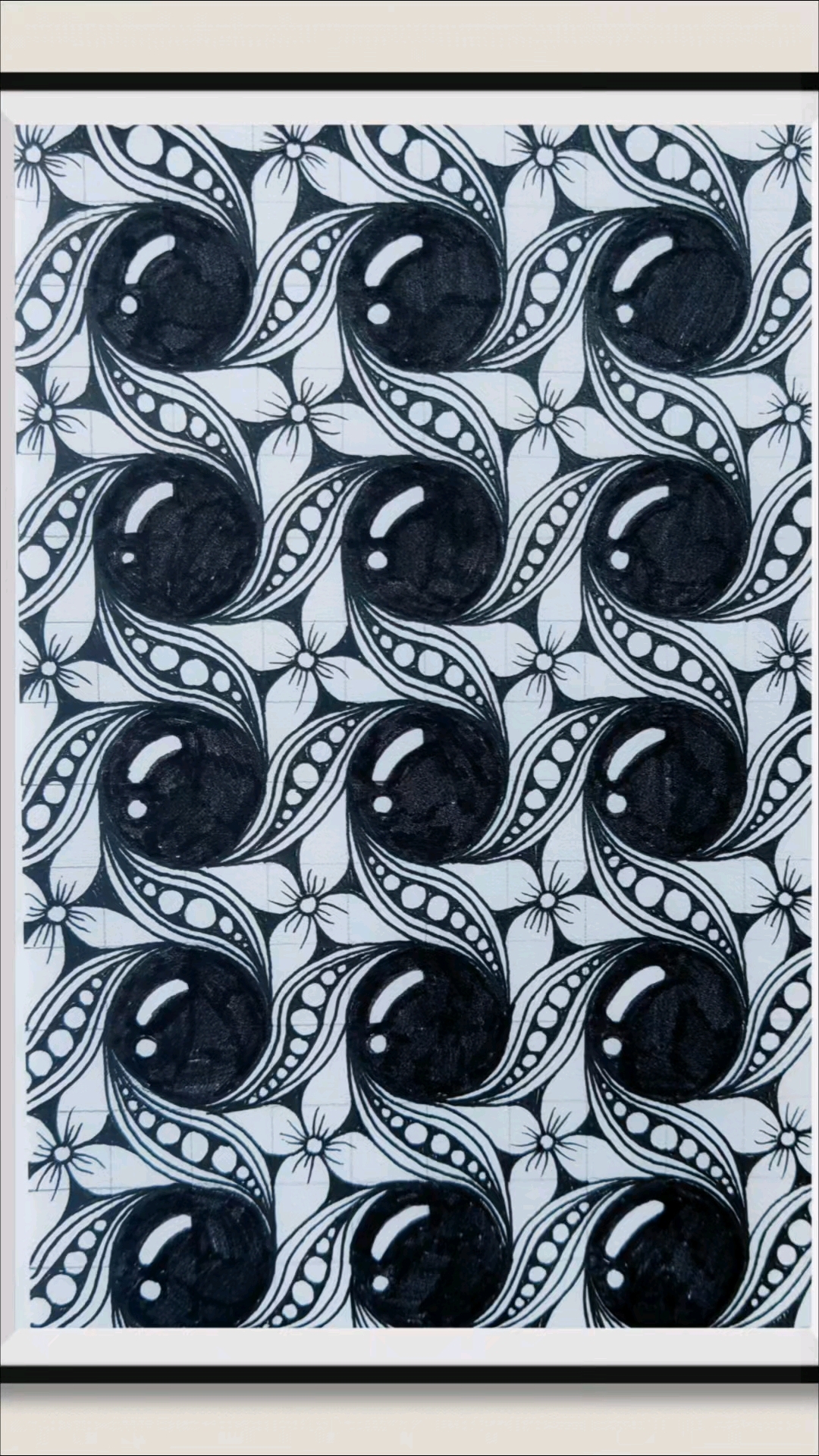 黑白装饰画,简单又有效果