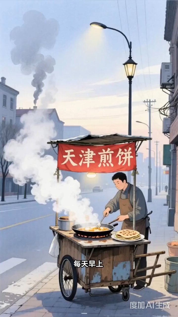 煎饼果子香飘街头，北方早餐的百年传承