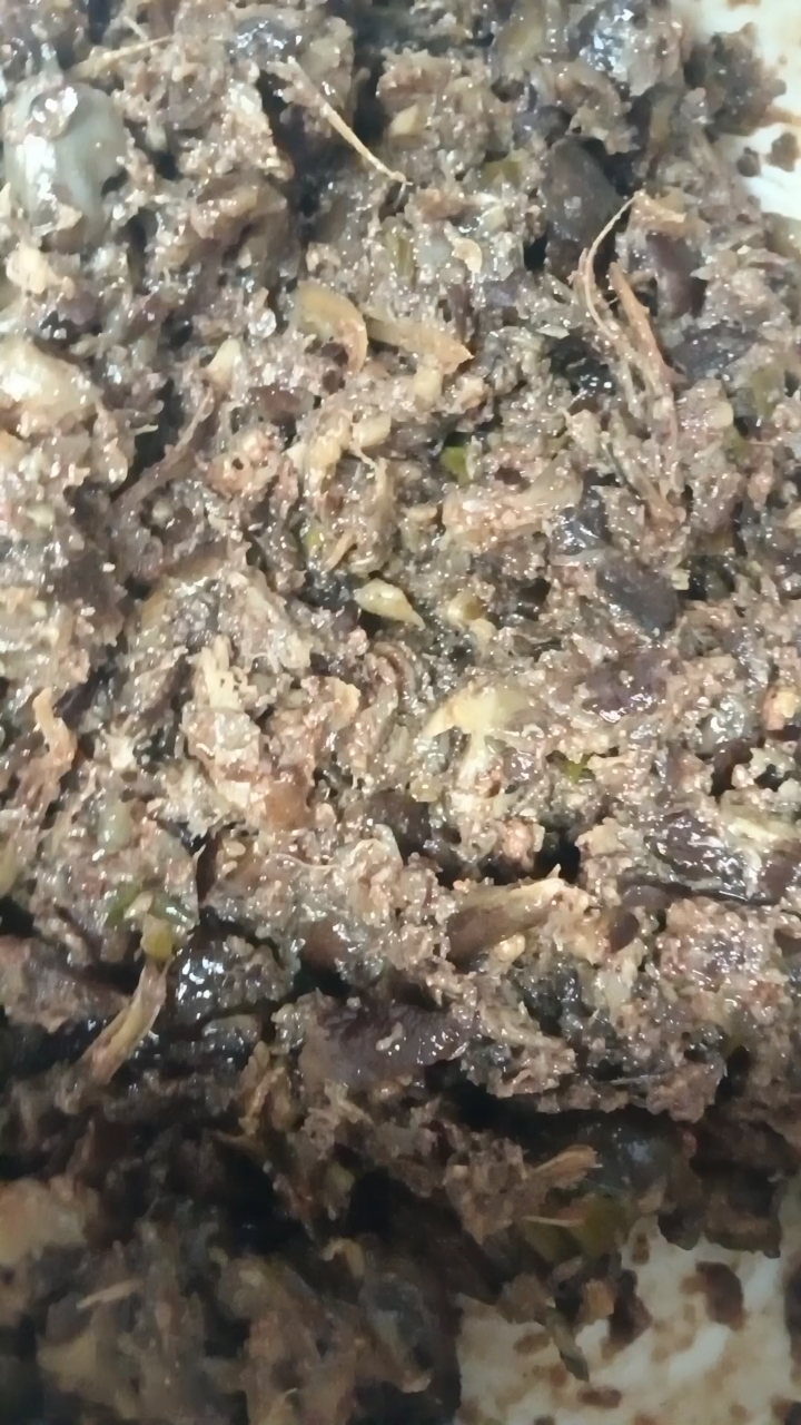 老式油茄子，酱豆萝卜