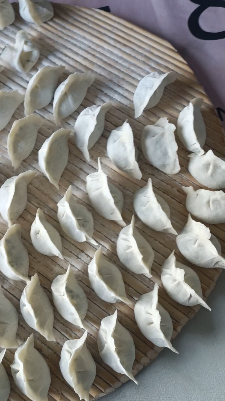 小白菜素馅饺子,清爽又美味