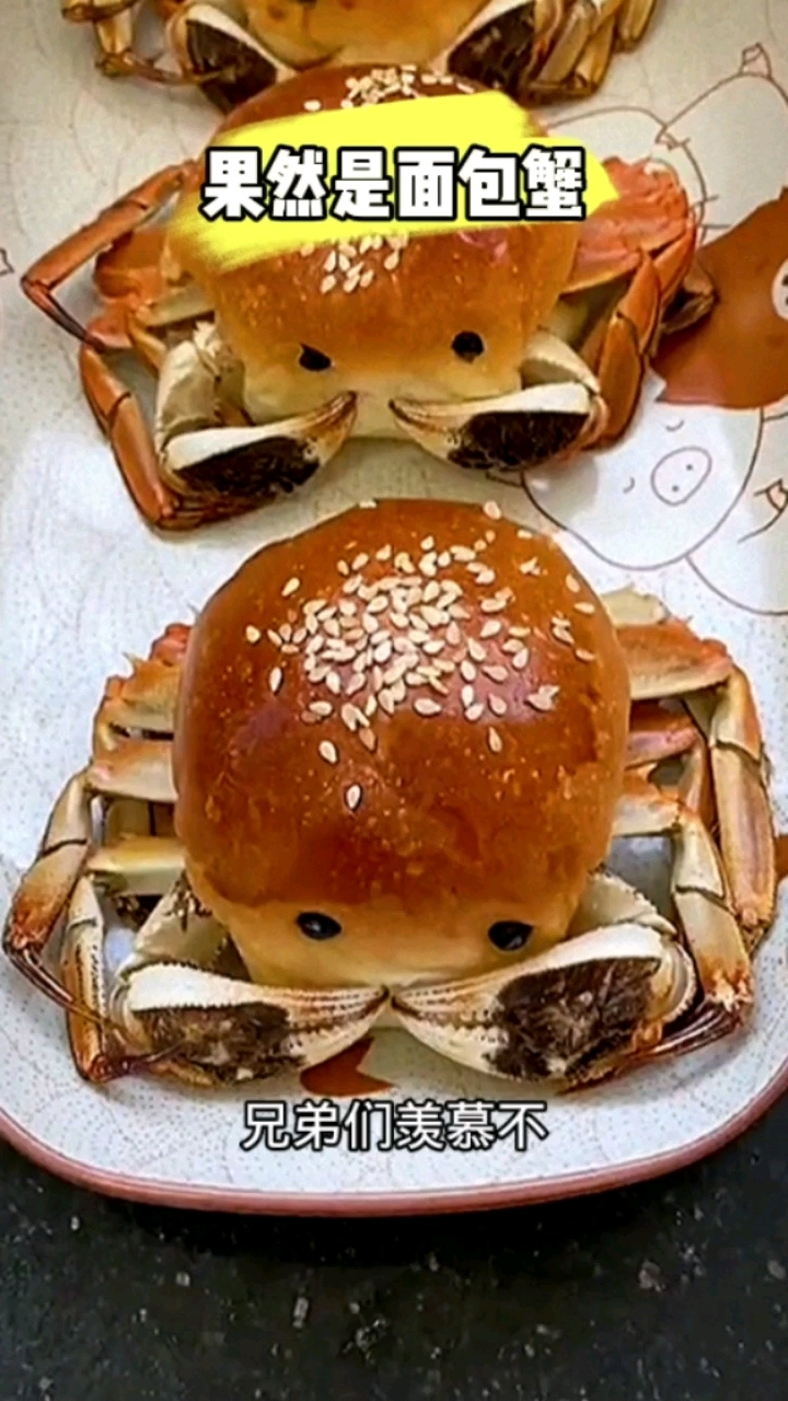 果然是面包蟹啊,太真实了