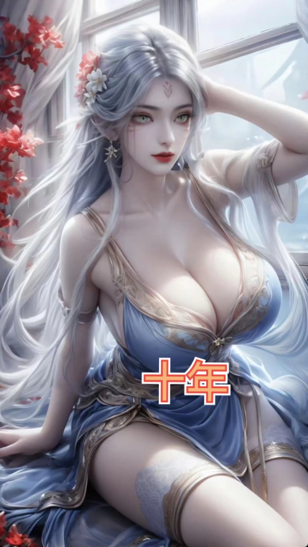 动漫美女壁纸加老歌更有魅力