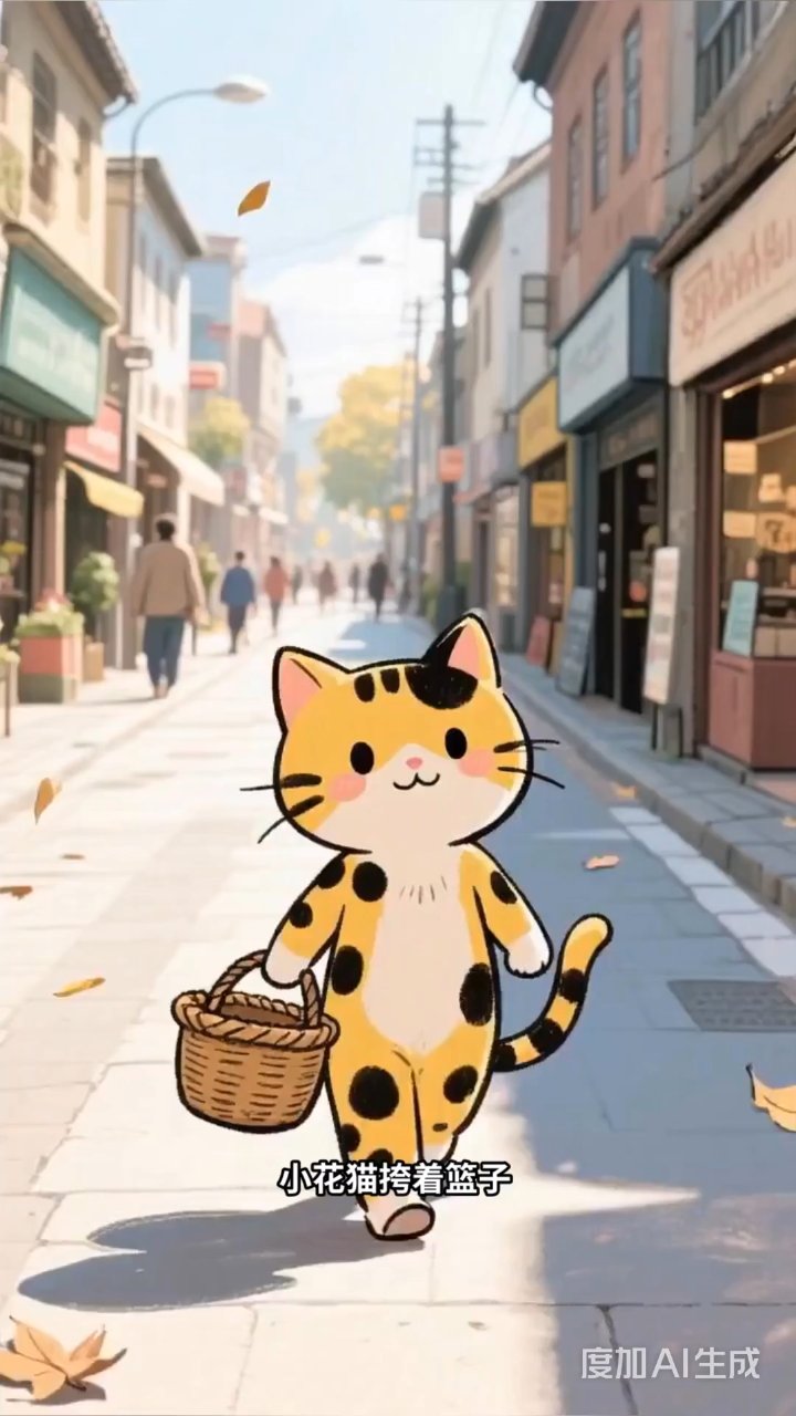 小花猫学做菜，从买菜到炒菜全包揽