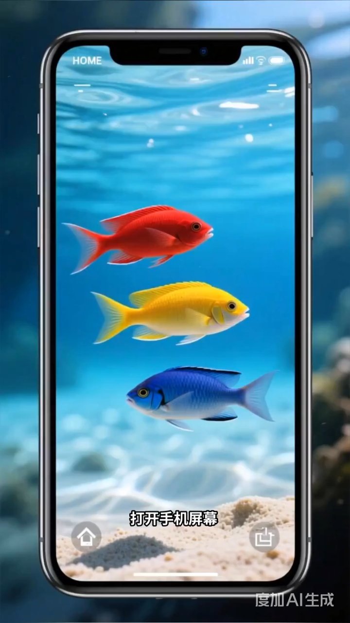指尖轻触唤醒海底世界，动态壁纸让手机秒变水族馆