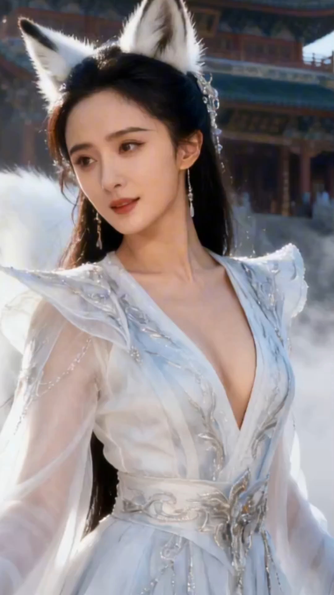 九尾狐仙坠入凡间。仿佛穿越千年画卷。哪位明星能驾驭如此仙气?