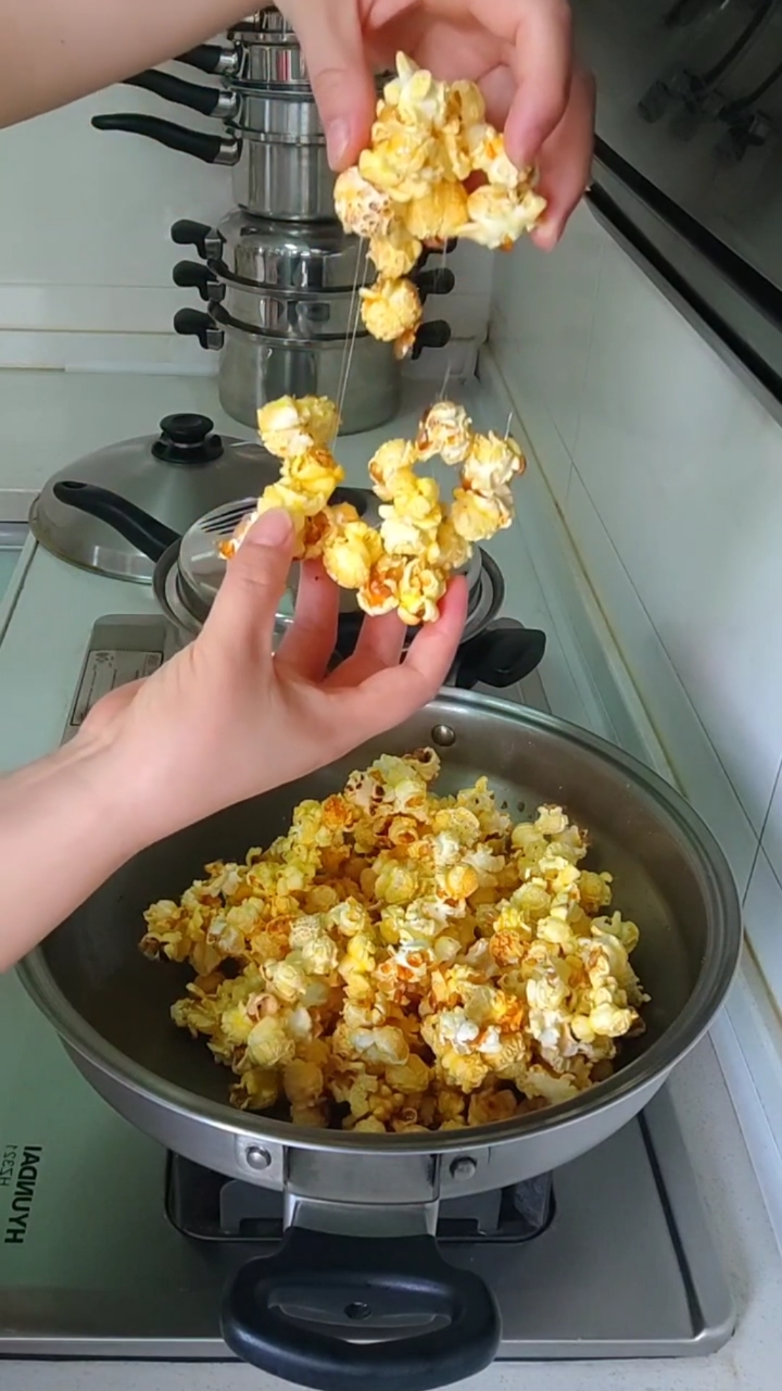 安利皇后锅做拔丝爆米花