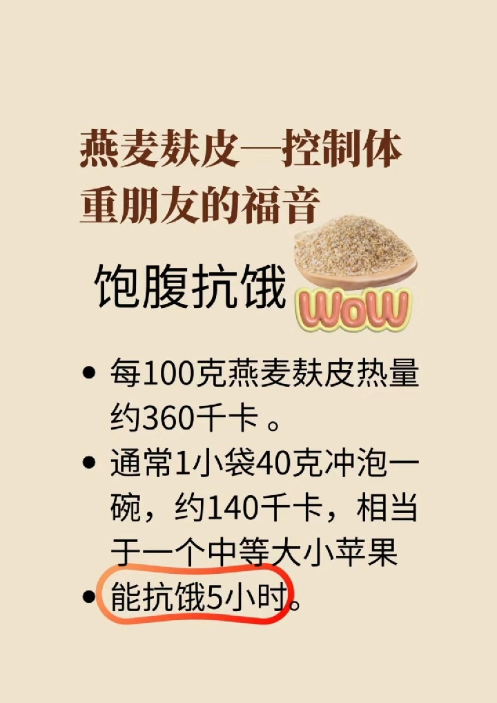 体重管理期姐妹的福音–燕麦麸皮