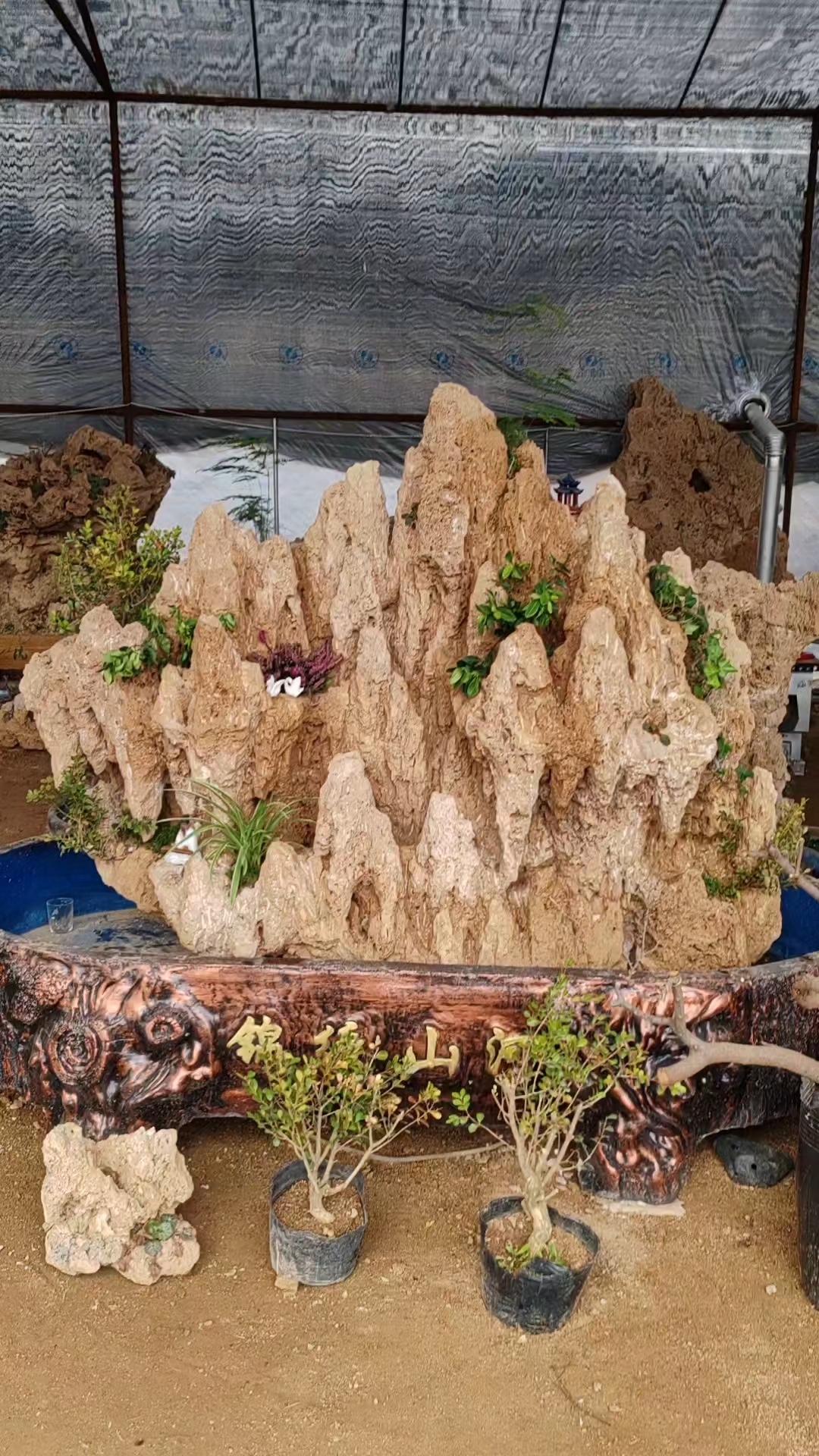 庭院鱼池景观上水石假山造景 支持全国发货