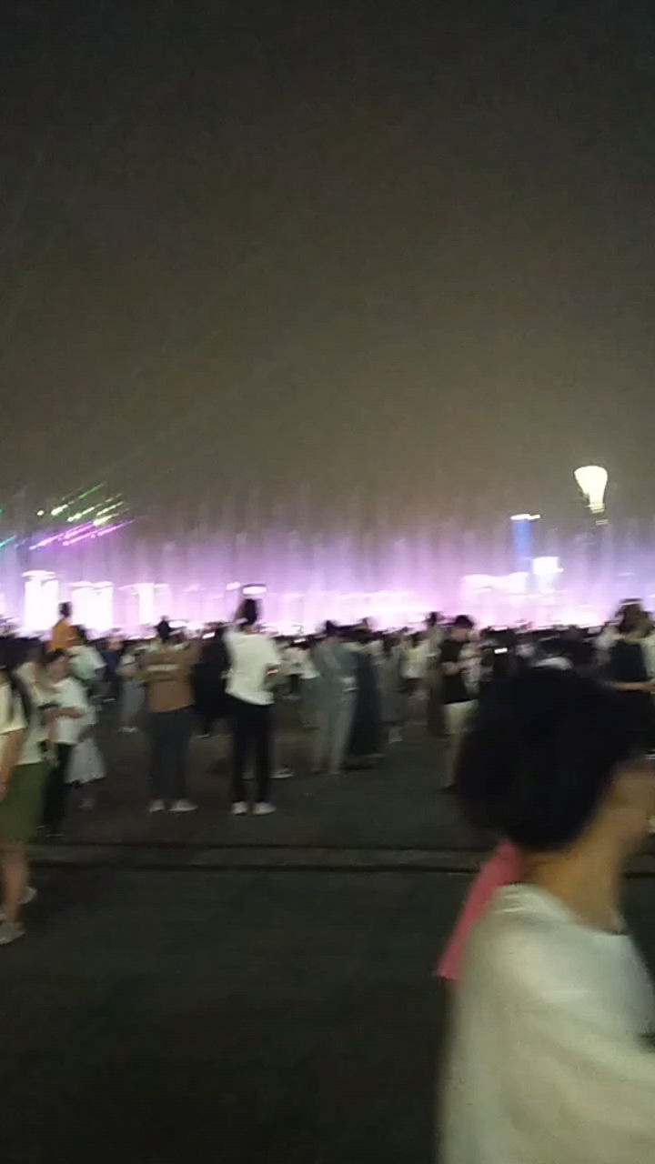金鸡湖景区夜景很美!
