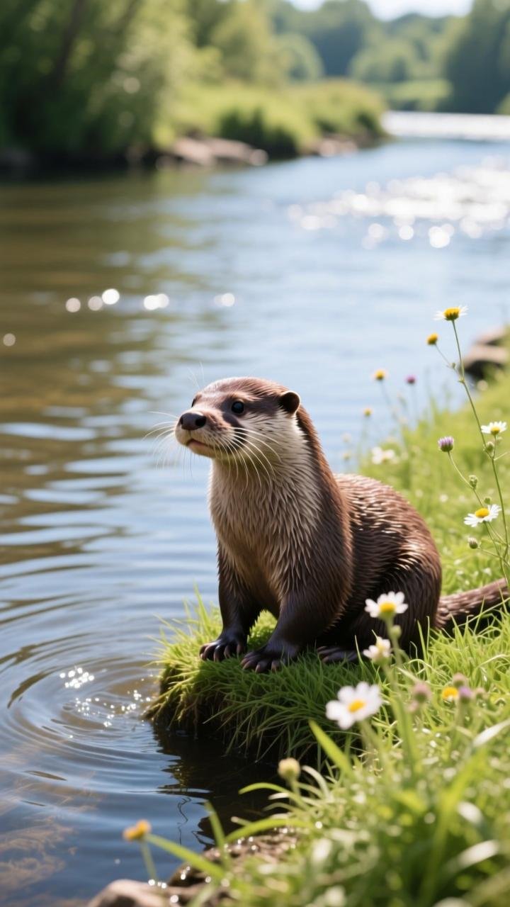 水獭发明自动捕鱼机，聪明反被聪明误后决心升级