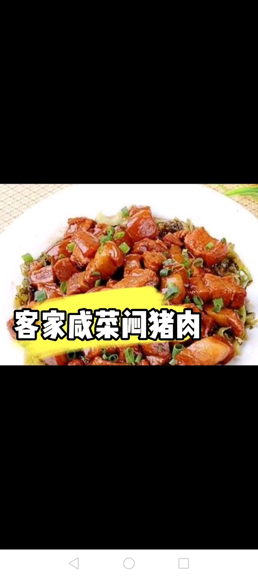 客家人的传统下饭菜咸菜闷猪肉,开胃下饭根本停不下来。