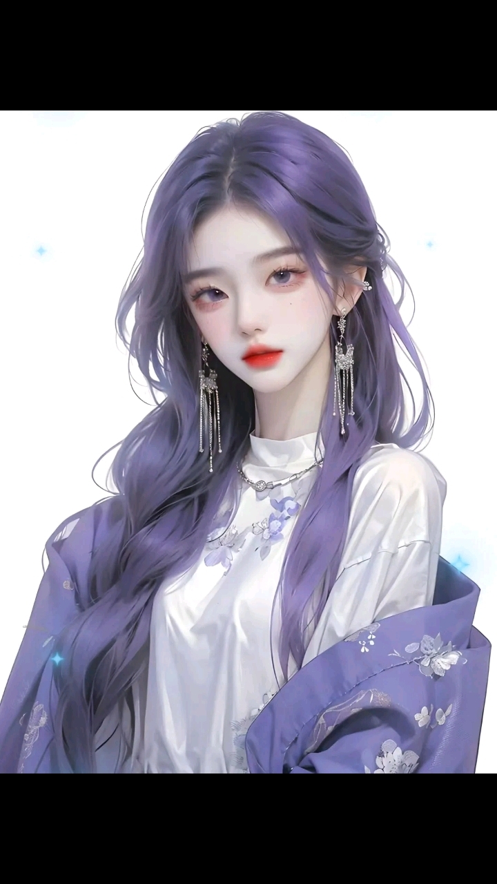 紫色系列女生头像