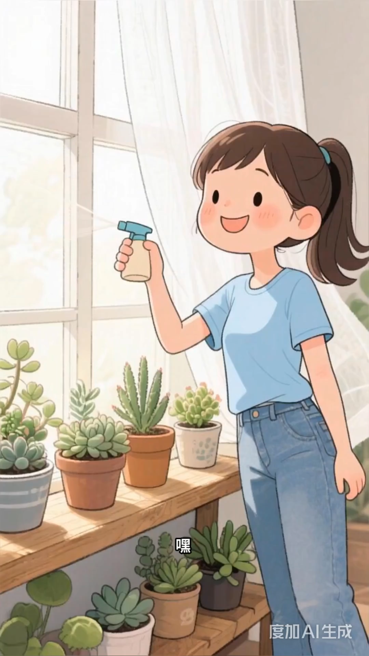 多肉浇水有讲究，掌握技巧让肉肉更水灵