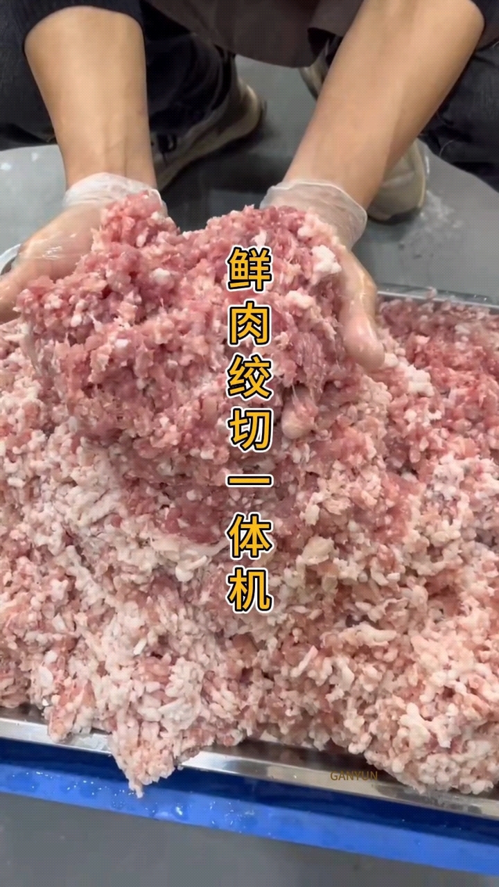 精装立式绞切一体机,绞肉切肉片一机多用,换装罐肠斗还能灌香肠