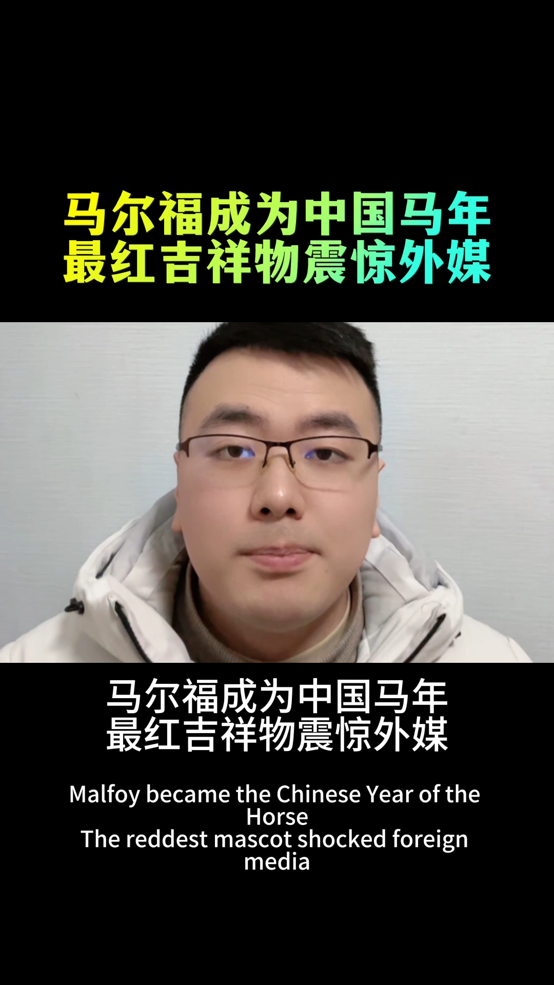 马尔福成为中国马年最红吉祥物震惊外媒