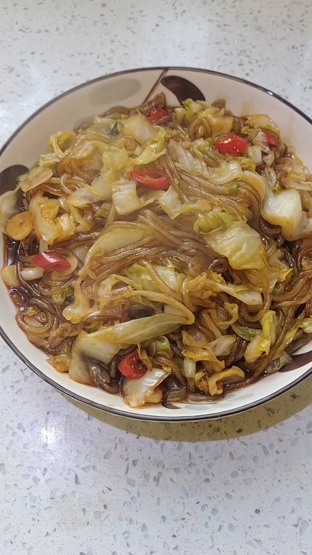 圆白菜素炒粉条